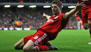 Platz 11: Steven Gerrard - FC Liverpool - Alter: 28 - GES: 88 - POT: 90.