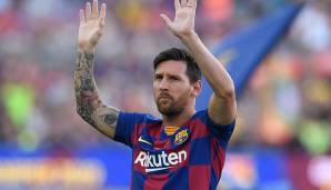 Platz 5: Lionel Messi (FC Barcelona): 89,7 Punkte.