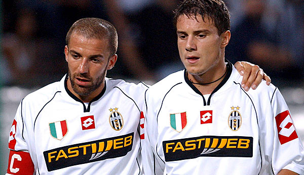 Juve-Kapitän Alessandro del Piero und Matteo Brighi.