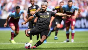 Platz 5: Sergio Agüero (Manchester City/Premier League) - 10 Scorer-Punkte (8 Tore, 2 Vorlagen in 6 Spielen).