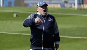 Diego Maradona sorgt regelmäßig für Gesprächsstoff bei seinem neuen Trainer-Job in Argentinien.