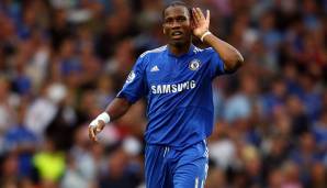 Platz 9: Didier Drogba (Elfenbeinküste, FC Chelsea) mit 33 Punkten