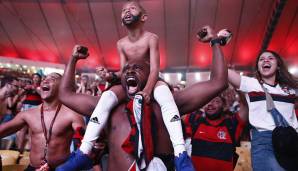 Ekstase pur: Flamengo-Fans bejubeln den Last-Minute-Sieg.
