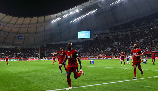 Naby Keita bejubelt seinen Treffer bei der Klub-WM