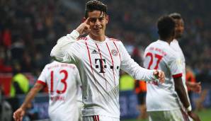 Platz 33: James Rodriguez (AS Monaco, Real Madrid, FC Bayern) - 76 Assists.