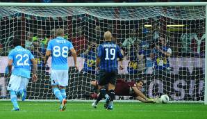 Platz 2: Julio Cesar (Chievo Verona, Inter Mailand, QPR) – 38,10 Prozent gehaltene Elfmeter (8 von 21).