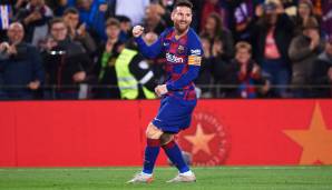 Platz 6: Lionel Messi (FC Barcelona): 11 Tore + 8 Assists = 19 Punkte.