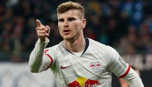 Platz 2: Timo Werner (RB Leipzig): 17 Tore + 8 Assists = 25 Punkte.