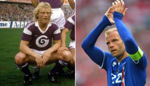 Arnor und Eidur Gudjohnsen: Eidur ist Islands Rekordtorschütze (26 Tore) - zusammen mit Kolbeinn Sigthorsson (wer sonst?), der auch 26-mal traf. Papa Arnor war auch Stürmer. Bei Anderlecht wurde er 1987 Torschützenkönig (19 Tore).