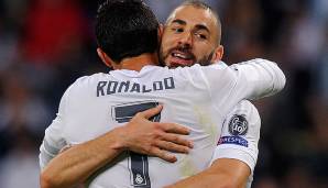 Platz 7: Cristiano Ronaldo & Karim Benzema (Real Madrid, 2015/16): 59 Tore.