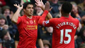 Platz 13: Luis Suarez & Daniel Sturridge (FC Liverpool, 2013/14): 53 Tore.