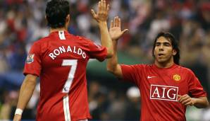 Platz 31: Cristiano Ronaldo & Carlos Tevez (Manchester United, 2007/08): 45 Tore.