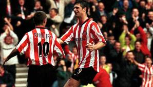 Platz 32: Kevin Phillips & Niall Quinn (FC Sunderland, 1999/00): 44 Tore.