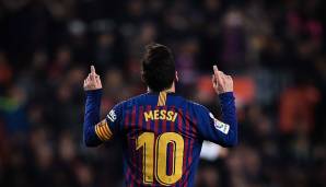 Platz 1: Lionel Messi (FC Barcelona) - 505 Scorerpunkte (369 Tore, 136 Assists) in 343 Spielen.