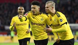 PLATZ 4: ERLING HAALAND (8) und JADON SANCHO (7) - zusammen 15 Scorerpunkte für Borussia Dortmund.