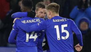 PLATZ 17: HARVEY BARNES (6) und KELECHI IHEANACHO (4) - zusammen 10 Scorerpunkte für Leicester City.