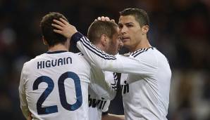 Platz 2 - 89 Tore: Cristiano Ronaldo, Gonzalo Higuain, Karim Benzema (Real Madrid) - 2011/12.