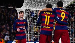 Platz 4 - 79 Tore: Luis Suarez, Lionel Messi, Neymar (FC Barcelona) – 2016/17.