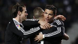 Platz 16 - 63 Tore: Gareth Bale, Cristiano Ronaldo, Karim Benzema (Real Madrid) – 2013/14.