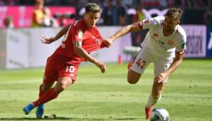 Platz 7: 1. FSV Mainz 05 - 23 Jahre, 277 Tage im Durchschnitt am 31.8.2019 gegen Bayern München (1:5-Niederlage).