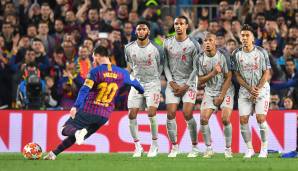 Platz 1: Lionel Messi (FC Barcelona) - 36 direkte Freistoßtore