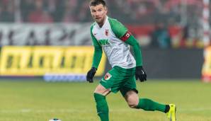 PLATZ 2: DANIEL BAIER (FC Augsburg) - 3301 Fehlpässe.
