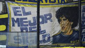 Und noch ein Exemplar. Diege Armando Maradona - bei den Boca Juniors ist er einfach Kult!