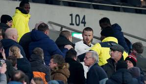 4. MÄRZ 2020: Eric Dier stürmte nach dem Ausscheiden von Tottenham im FA Cup gegen Manchester City auf die Tribüne und ging auf einen Zuschauer los. Dieser hatte zuvor offenbar seinen jüngeren Bruder beleidigt.