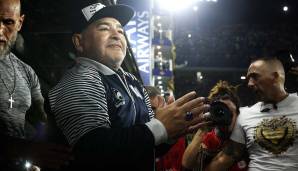 Holt mit seiner Mannschaft in Argentinien, Gimnasia y Esgrima , aktuell die wenigsten Punkte: Trainer Diego Maradona.