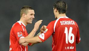Lukas Podolski und Christopher Schorch spielten beim 1. FC Köln zusammen.