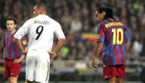 Ronaldo und Ronaldinho wurden insgesamt fünfmal zum Weltfußballer des Jahres ausgezeichnet.