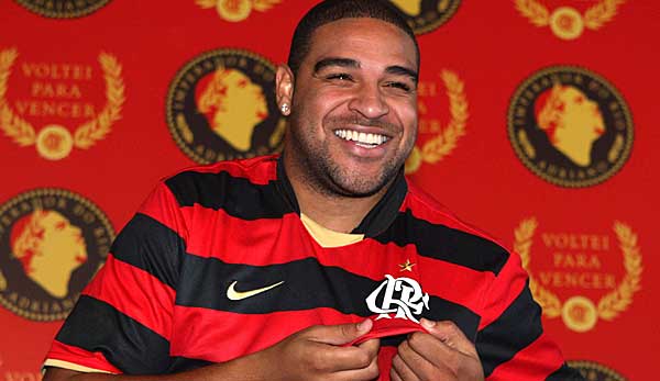 Rückkehr zum Jugendklub: bei Flamengo startete Adriano seine Karriere.