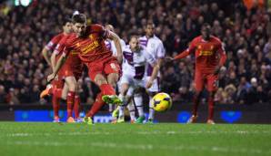 12. Platz: Steven Gerrard - 32 Elfmetertore in 503 Spielen für: FC Liverpool.