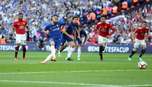 21. Platz: Eden Hazard - 26 Elfmetertore in 402 Spielen für: FC Chelsea, Lille.