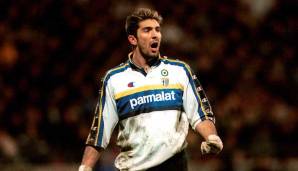Bevor Gianluigi Buffon ab 2001 zur Juve-Legende avancierte, hütete Gigi für sechs Jahre das Tor des FC Parma, erstmals im November 1995 im Alter von 17 Jahren. Nach einem Abstecher nach Paris nun wieder in Turin, wohl auch in der kommenden Saison.