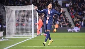 Platz 34: KYLIAN MBAPPE (Paris Saint-Germain) - 549 Minuten ohne Treffer zwischen dem 14.3.2018 und 18.8.2018.
