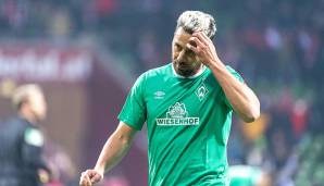 Platz 20: CLAUDIO PIZARRO (Werder Bremen): 859 Minuten ohne Treffer zwischen dem 2.5.2016 und 10.3.2017.
