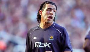 Platz 16: CARLOS TEVEZ (West Ham United) - 883 Minuten ohne Treffer zwischen dem 10.9.2006 und 4.3.2007.