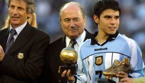 Goldener Schuh (Auszeichnung für den besten Torjäger) 2001: Javier Saviola (Argentinien)