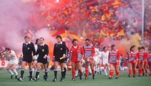 30. Mai 1984: Das Finale des Europapokals der Landesmeister 1984 ging unter dem Titel "Bruce und die Puddingknie" in die Geschichte ein. Liverpool und die Roma müssen den Sieger im Elfmeterschießen ermitteln.