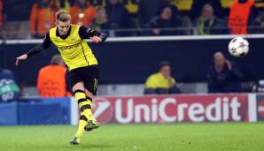 Platz 4: Marco Reus mit 12 Vorlagen per Freistoß für Borussia Dortmund, Borussia Mönchengladbach.