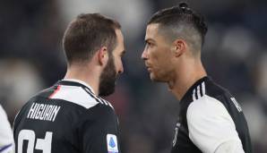 GONZALO HIGUAIN: Mit Cristiano Ronaldo spielte Gonzalo Higuain gleich bei zwei Vereinen zusammen: Real Madrid und Juventus Turin.
