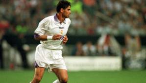 Fernando Hierro (Abwehr/Real Madrid) - Noch eine Real-Ikone! Hierro war damals noch Nebenmann von Kapitän Manuel Sanchis, ehe er selbst das Amt übernahm und dreimal die CL insgesamt gewann. Der fünfmalige Meister beendete seine Karriere 2005 in Bolton.