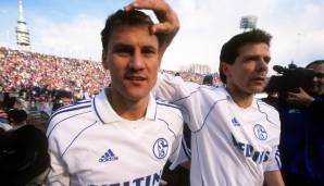 Ebbe Sand (Saison 2000/01): Gemeinsam mit Emile Mpenza bildete er ein gefürchtetes Sturmduo bei Schalke 04. In dieser Spielzeit war er gleich 22-mal erfolgreich und avancierte spätestens dann zum königsblauen Publikumsliebling.