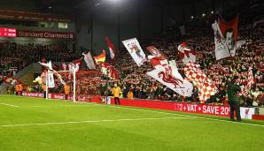 Platz 17: FC Liverpool (Anfield) – Schnitt: 53.130 Zuschauer.