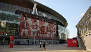 Platz 9: FC Arsenal (Emirates Stadium) – Schnitt: 60.275 Zuschauer.