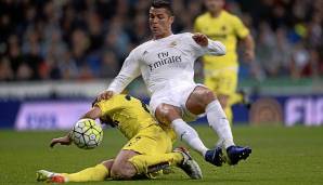 Platz 18: CRISTIANO RONALDO (für Real Madrid) - 8 Tore in 8 Spielen im Estadio de la Ceramica (FC Villarreal).
