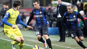 Platz 18: ANTONIO CASSSANO (für die AS Rom, Sampdoria, AC Milan, Inter Mailand) - 8 Tore in 13 Spielen im Stadio Marcantonio Bentegodi (Chievo Verona, Hellas Verona).