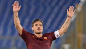Platz 3: Francesco Totti | Stadion: Olimpico (Rom) | Tore: 135 | Spiele: 265 | Zeitraum: 2000-2016