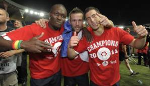 Moussa Sow, Yohan Cabaye und Eden Hazard spielten gemeinsam in Lille.
